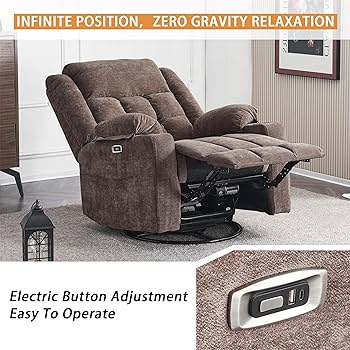 ‪@kcaili ‬ Amazon.com: Ketaiyou Power Swivel Rocker Recliner Chair for